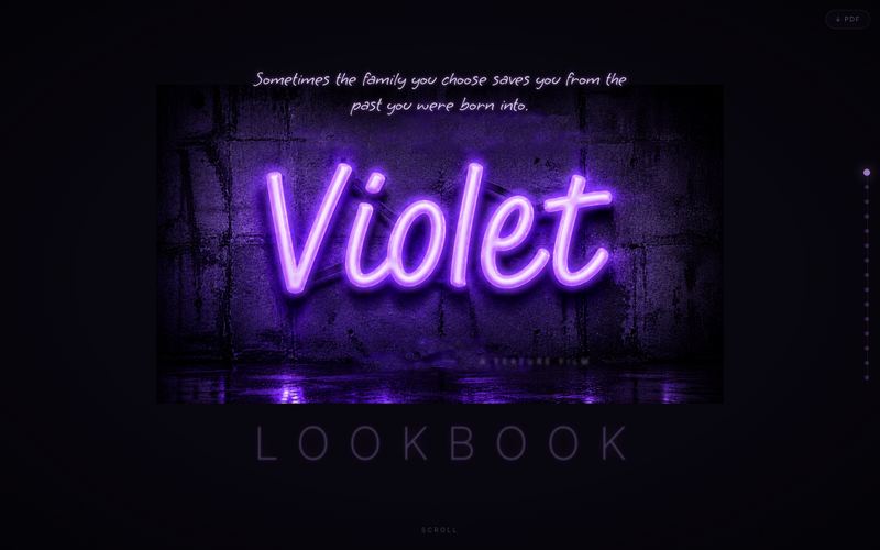 VIOLET: the neon title chapter